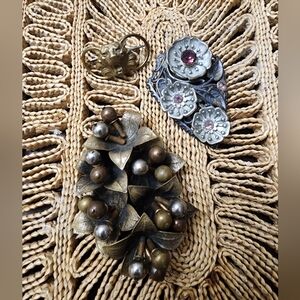 Antique Art Nouveau Brooch/clip Bundle